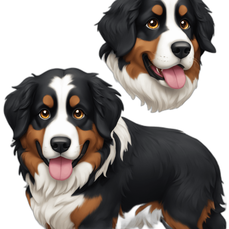 Bernese Mountain Dog walk emoji