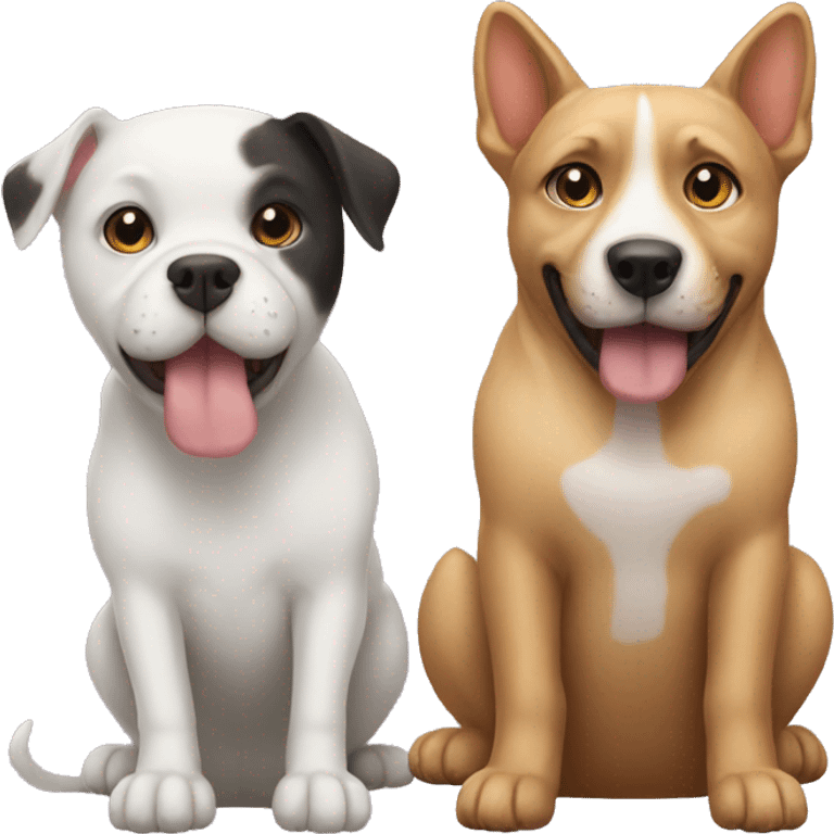 Dog and cat emoji