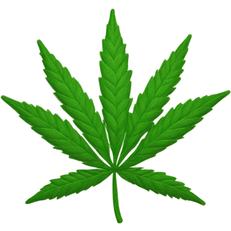 a hemp leaf  emoji