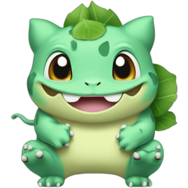 Bulbasaur with thumb up emoji