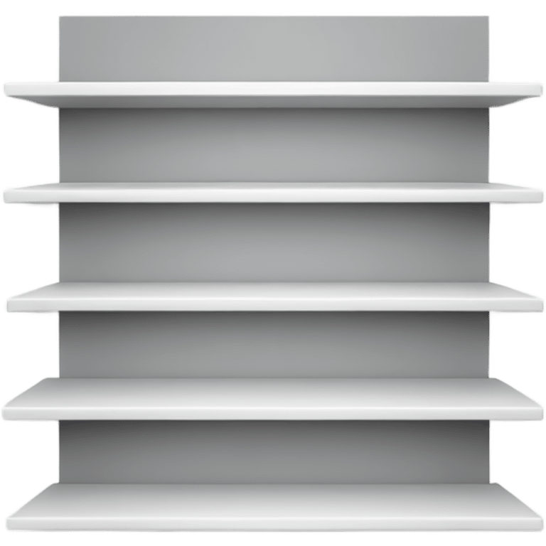 wall shelves vector, make the background white emoji