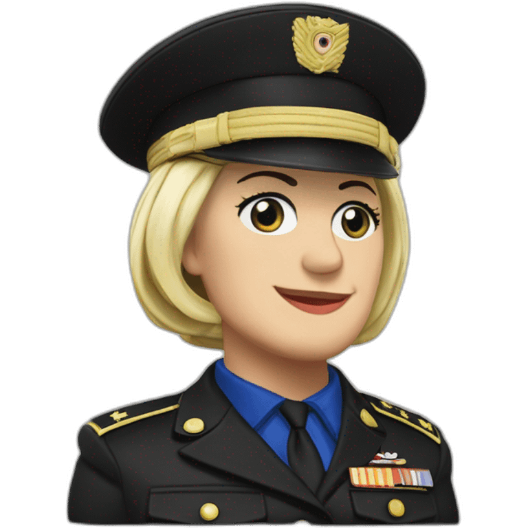 Marine le Pen sur un tmax emoji