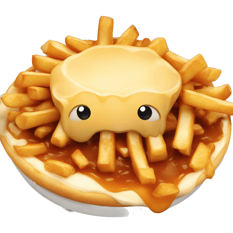 Poutine eating emoji