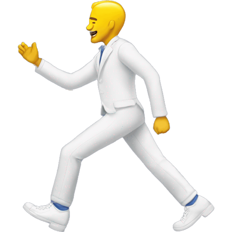 Man doing moonwalk emoji