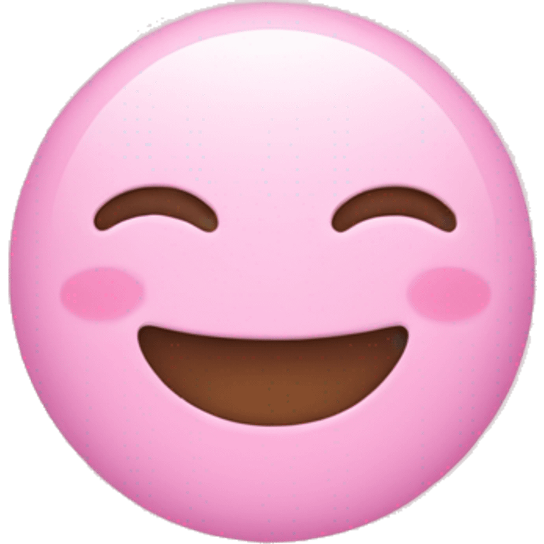 An emoji of candy in pastel pink emoji