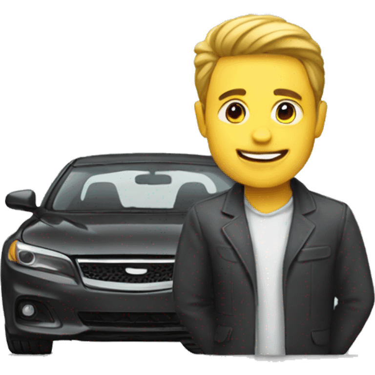 man sell car emoji