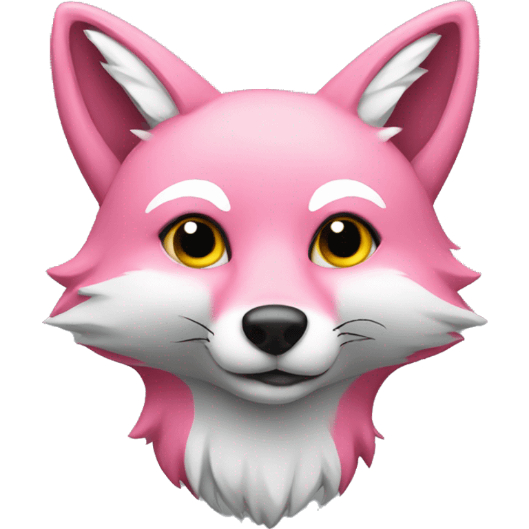 Pink fox emoji