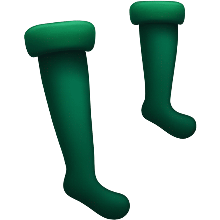 Dark green stocking emoji