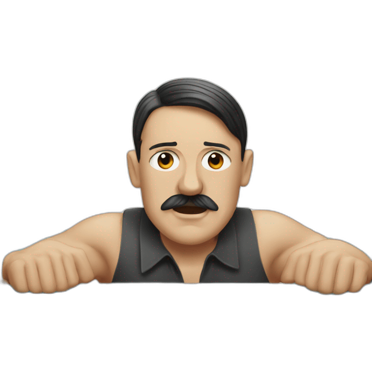 hitler in a swimming pool emoji