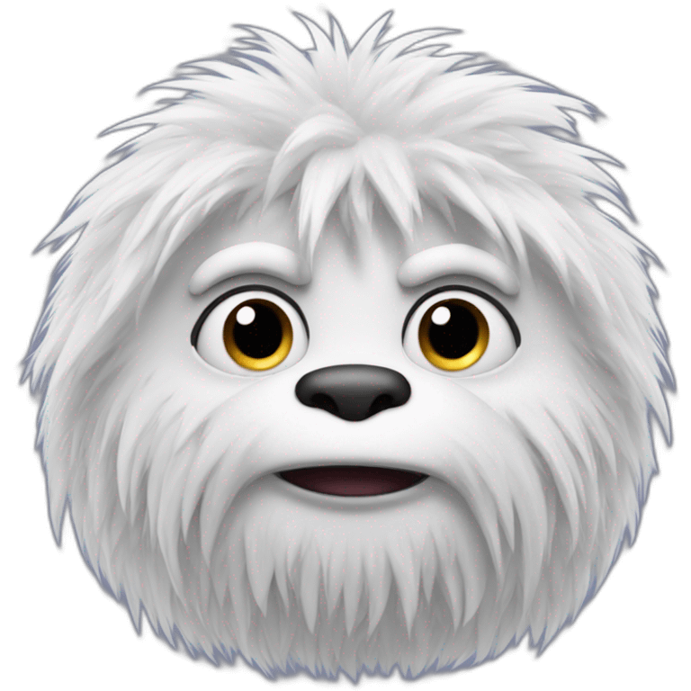 Cute yetti from the film abominable emoji