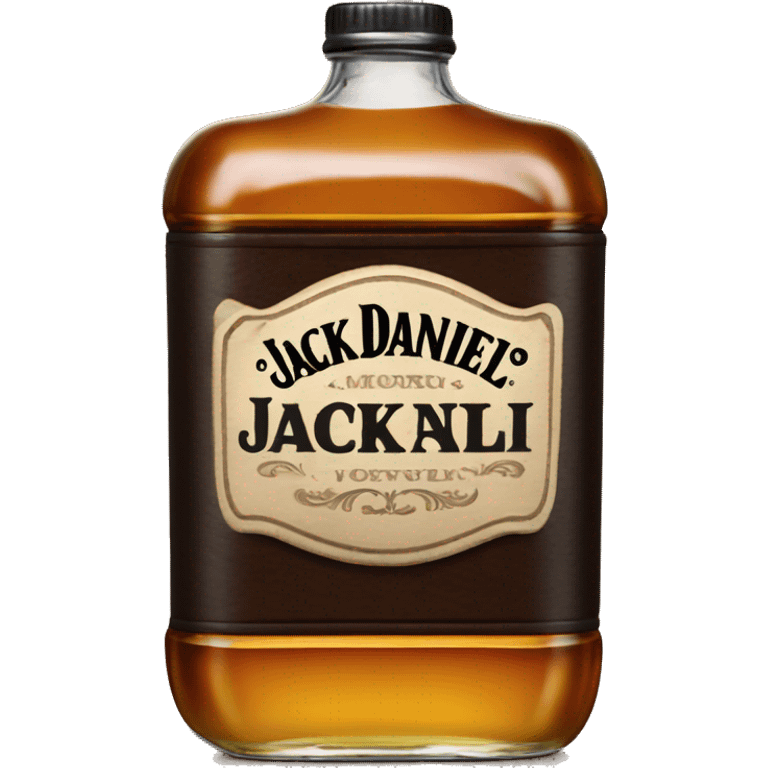 jack daniel’s bottle smiling emoji