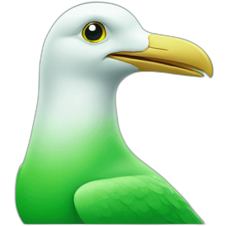 green seagull emoji