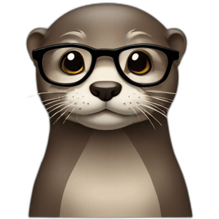 otter with glasses emoji