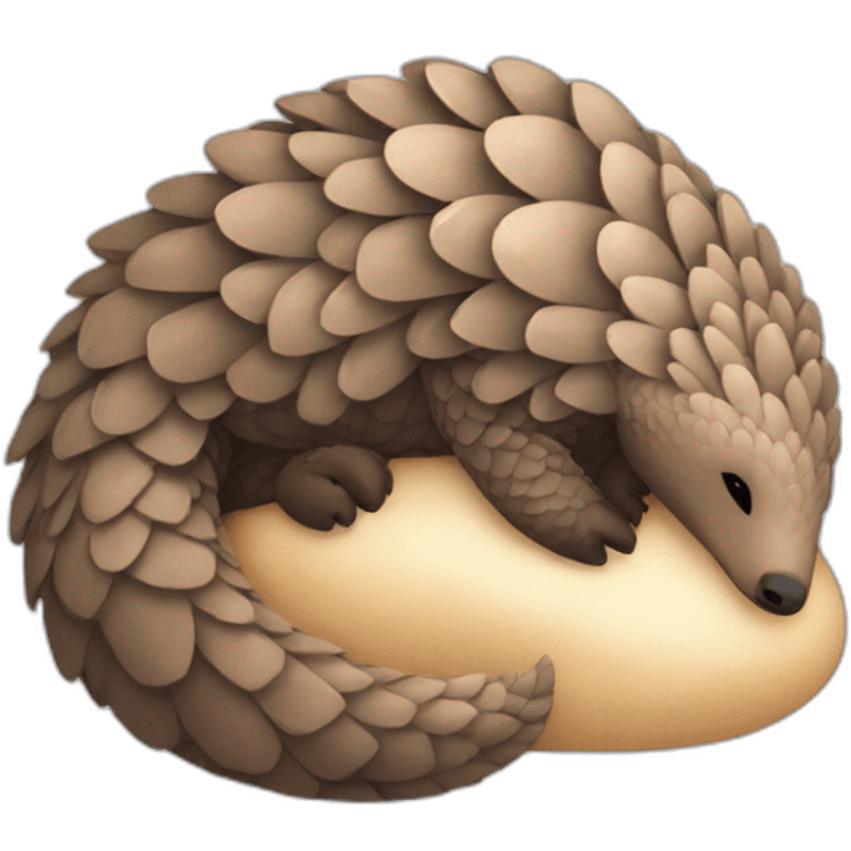 Pangolin sleeping  emoji