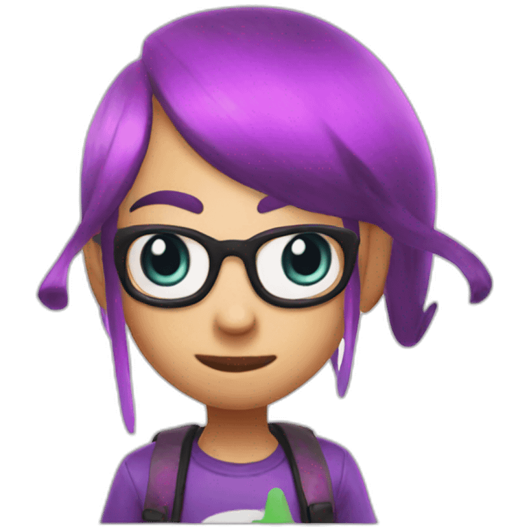 Inkling from splatoon emoji