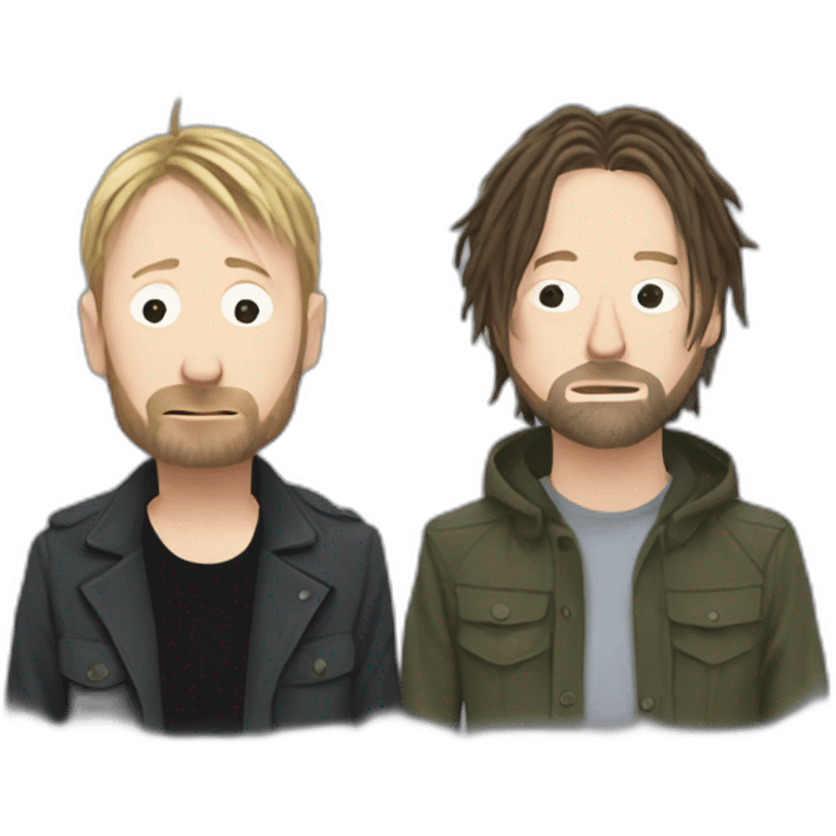 thom yorke and kurt cobaine emoji