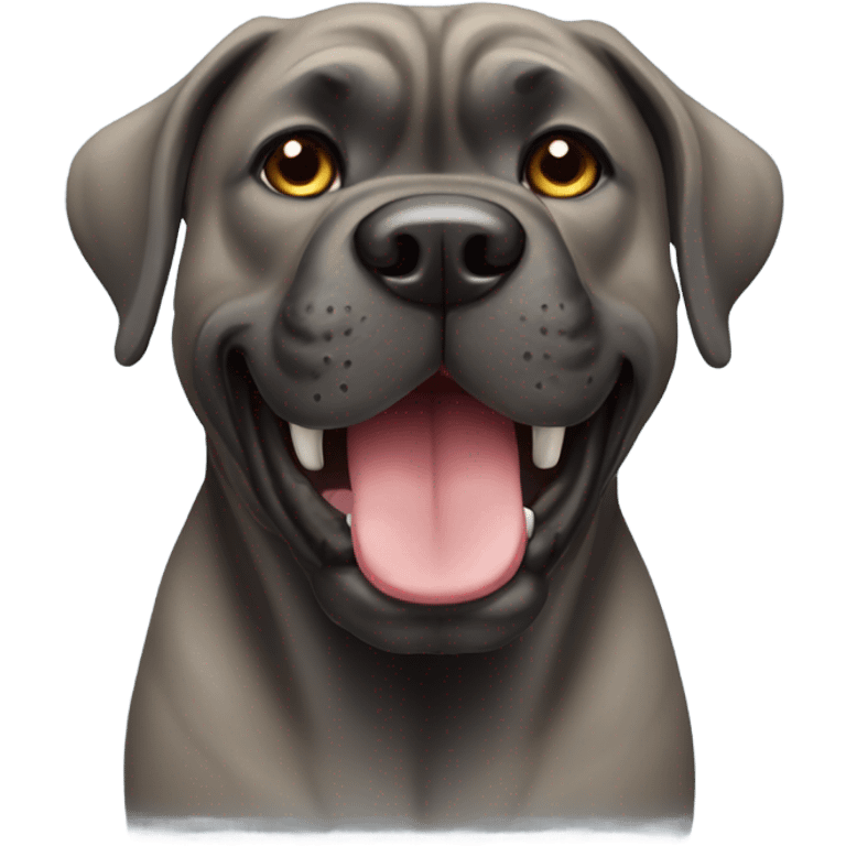 a happy Cane corso emoji