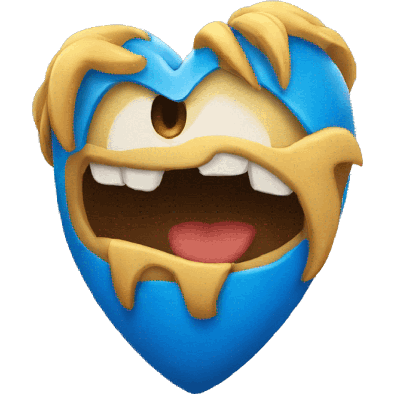 Corazón azul roto emoji