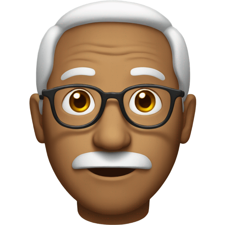 An old man with glasses emoji