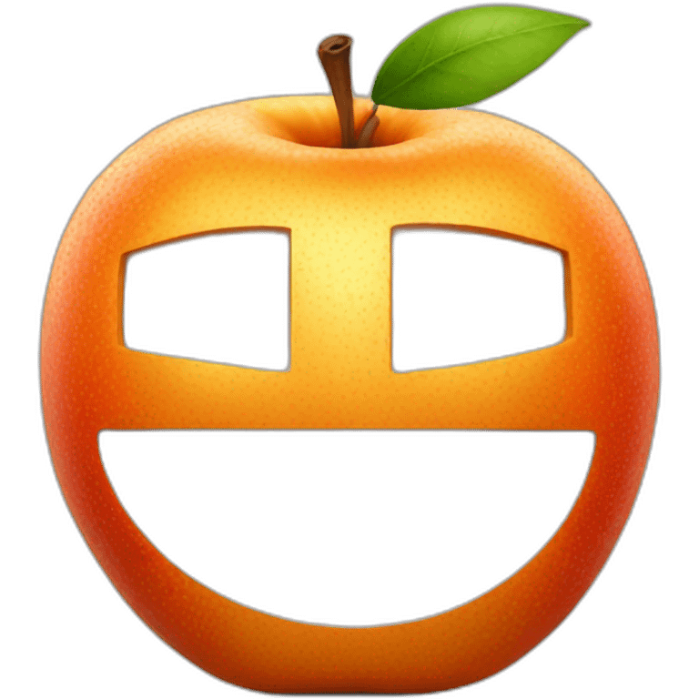 orange apple emoji