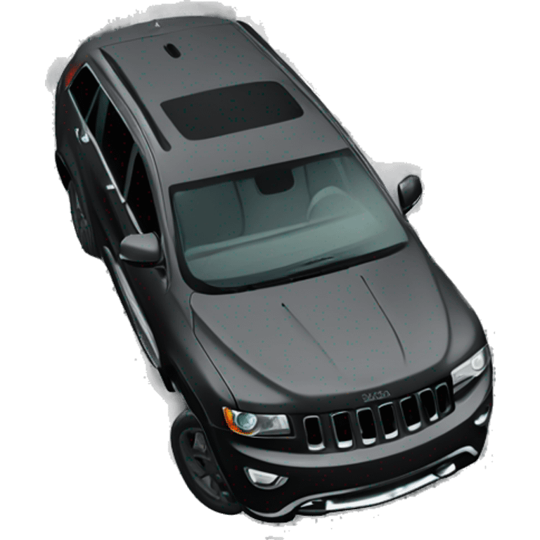 Blacked out jeep grand Cherokee  emoji