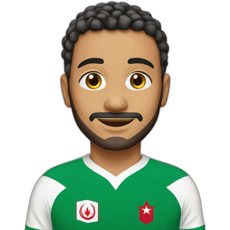 une marocaine avec le maillot du maroc emoji