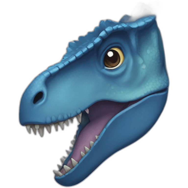 tyrannosaurus-blue-arc-en-ciel emoji