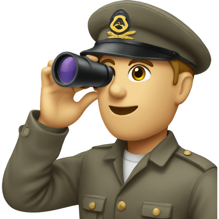 deck cadet with a binocular emoji