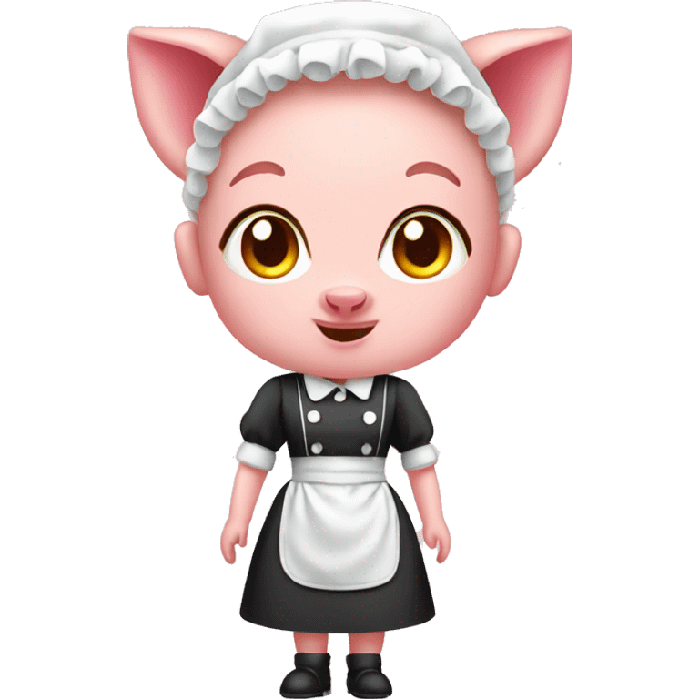 Maid pig emoji