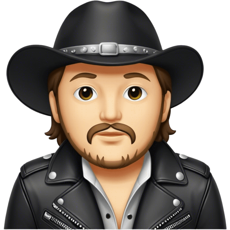 zucchero sugar fornaciari in leather jacket, half body image emoji