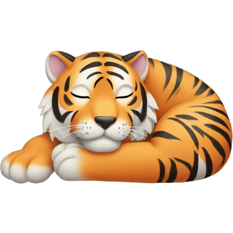 Sleeping tiger emoji