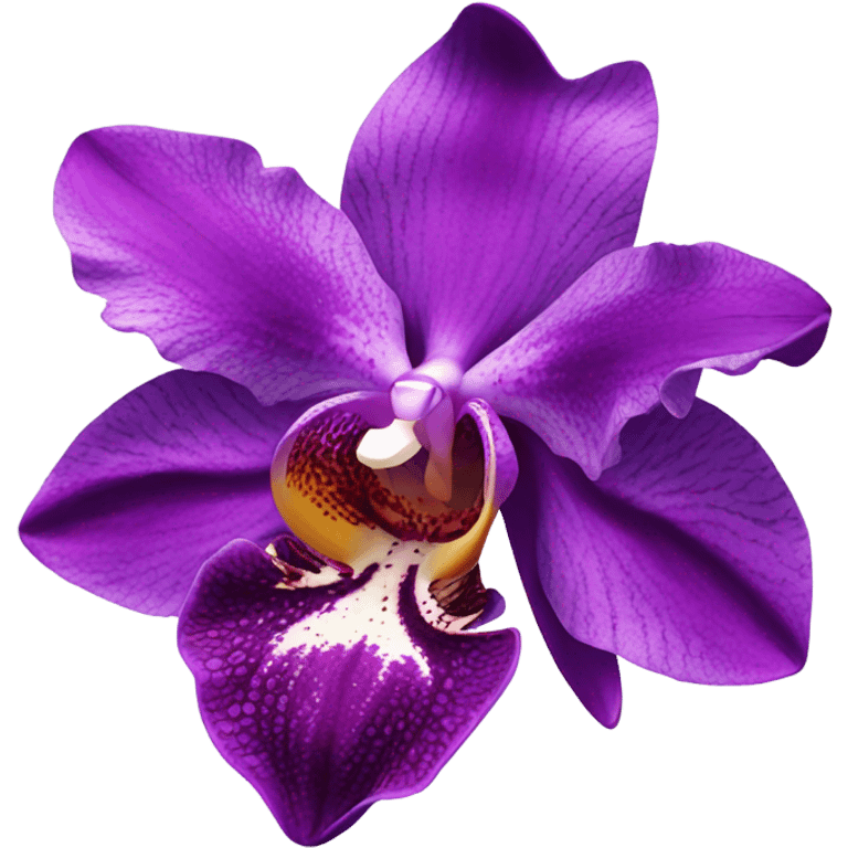 Purple orchid emoji emoji