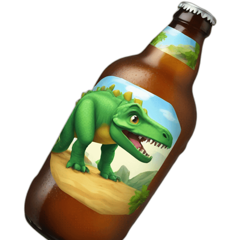 Dino beer emoji