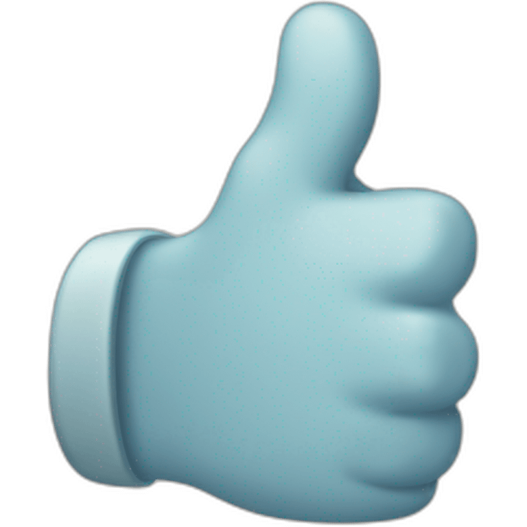 thumbs up with a bended thumb  emoji