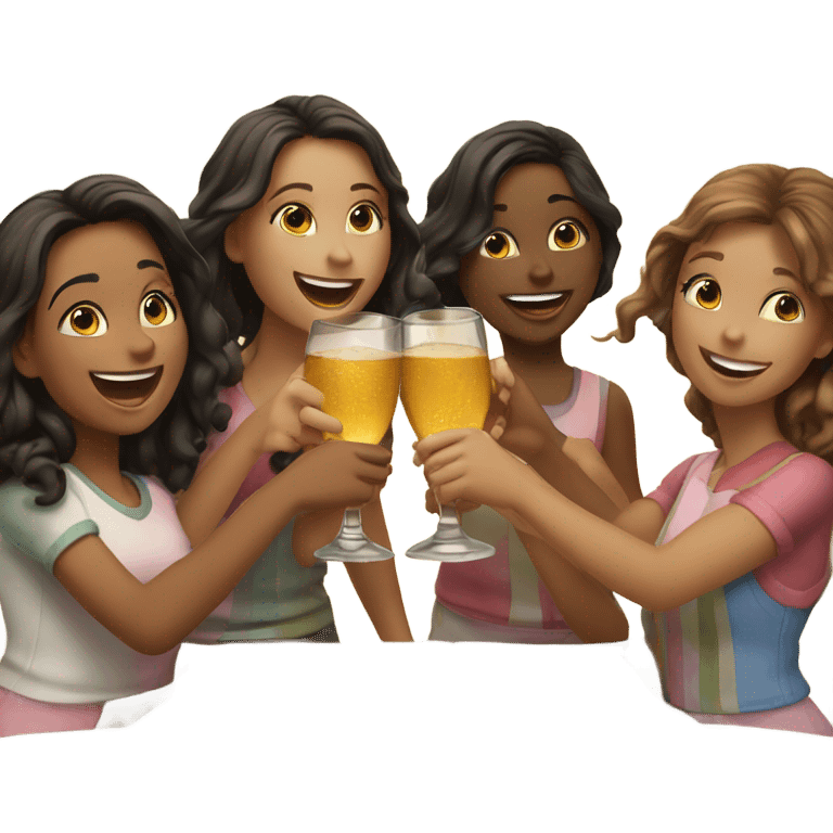 Girls cheers emoji