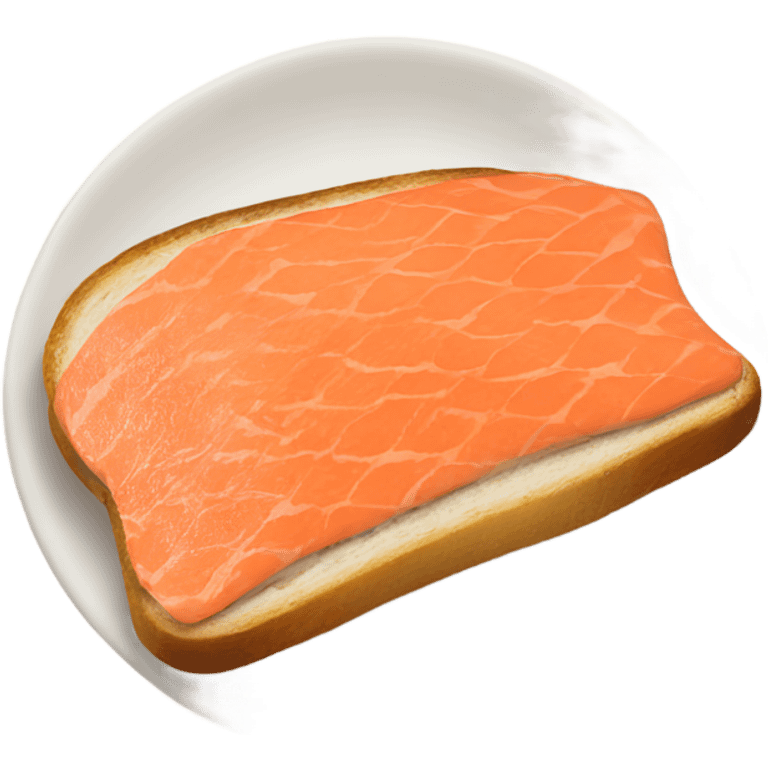 Salmon toast  emoji