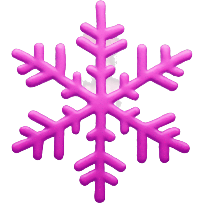 Pink snowflake  emoji