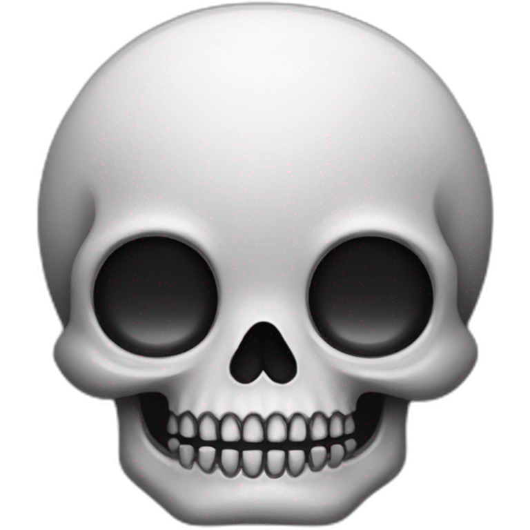 kawaii goth skull emoji