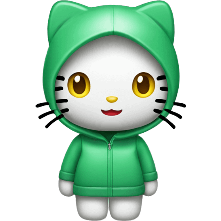 hellokitty green color emoji