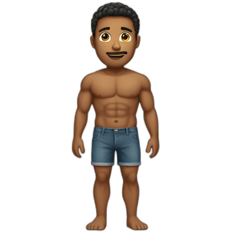 abs man full body emoji