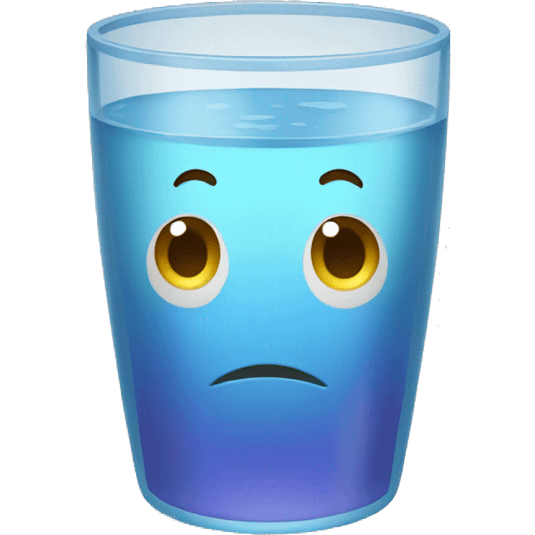 vaso de agua emoji