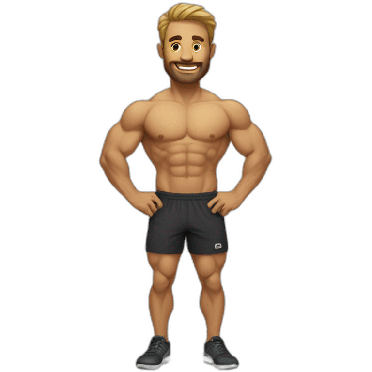 homme qui fait du crossfit emoji