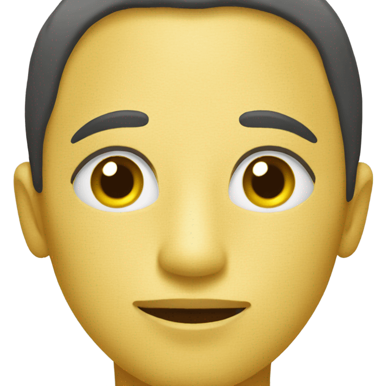 Yellow person with a mole emoji