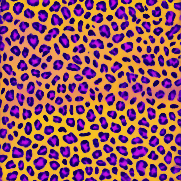 Lisa frank cheetah print emoji