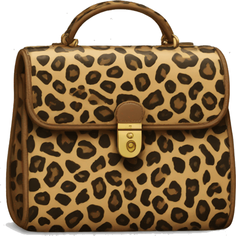 Leopard print bag emoji