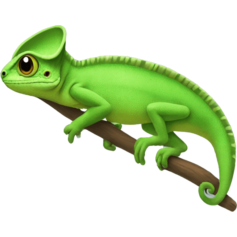 Camaleon green emoji