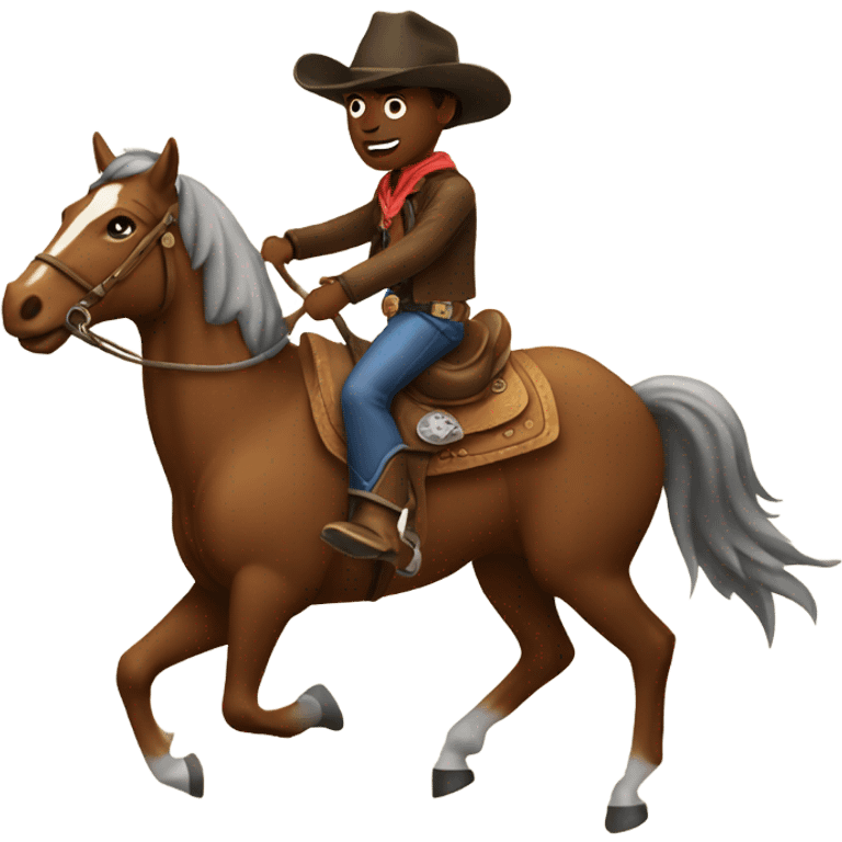 Cowboy riding a horse emoji