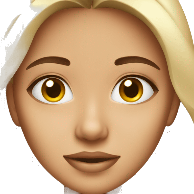 Girl with skincare on emoji