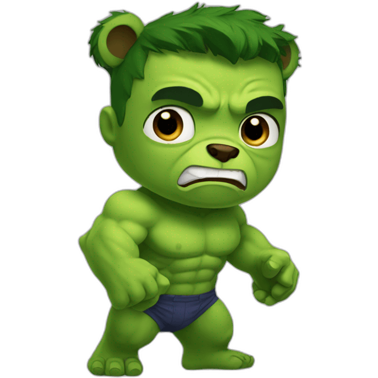 hulk bear emoji