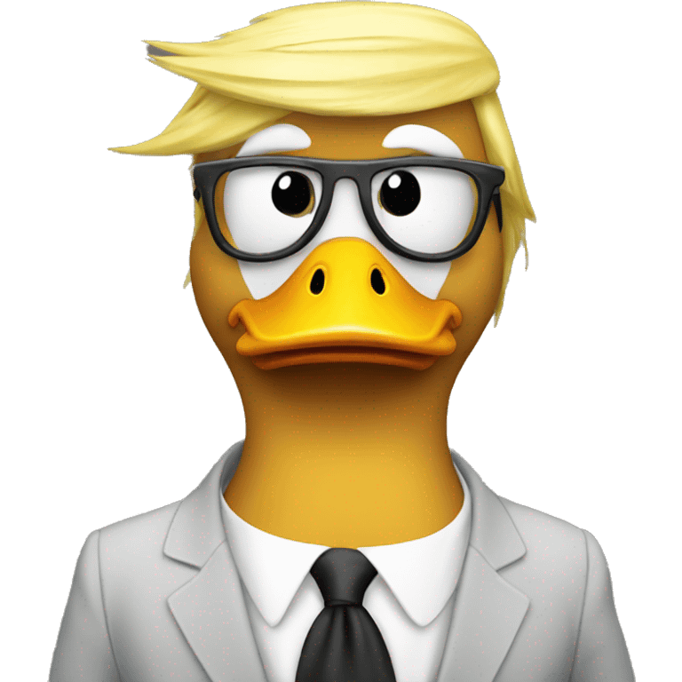 Donald trump as a duck emoji